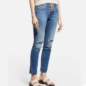 SER.O.YA $325 NWT Lucas Jeans Size 25 Made In ITALY